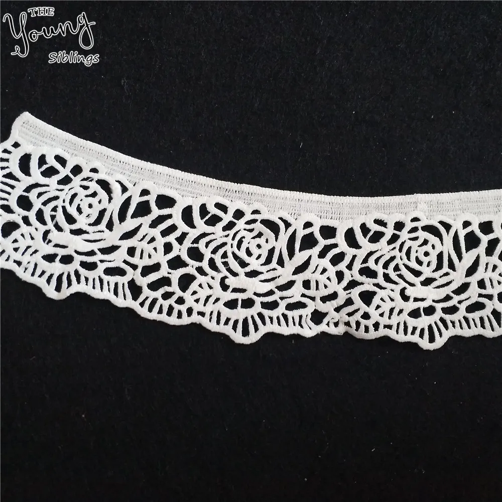 Новое поступление белая вышитая аппликация с вырезом кружево для поделок