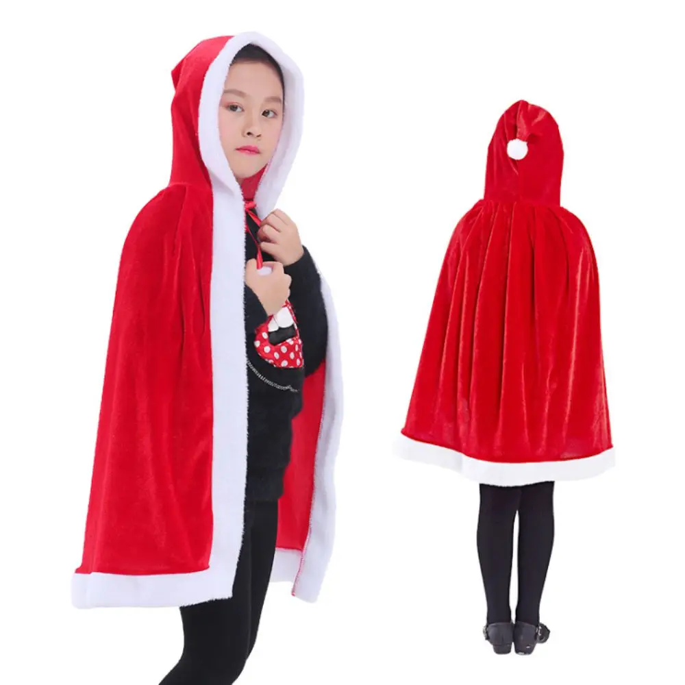 Рождественский плащ красная шляпа детский и взрослый костюм косплей|Страшные