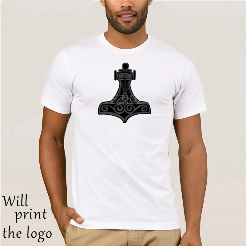 THORS HAMMER SYMBOL Мужская футболка MJOLNIR GOD NORSE THUNDER THOR VIKING|Мужские футболки| |