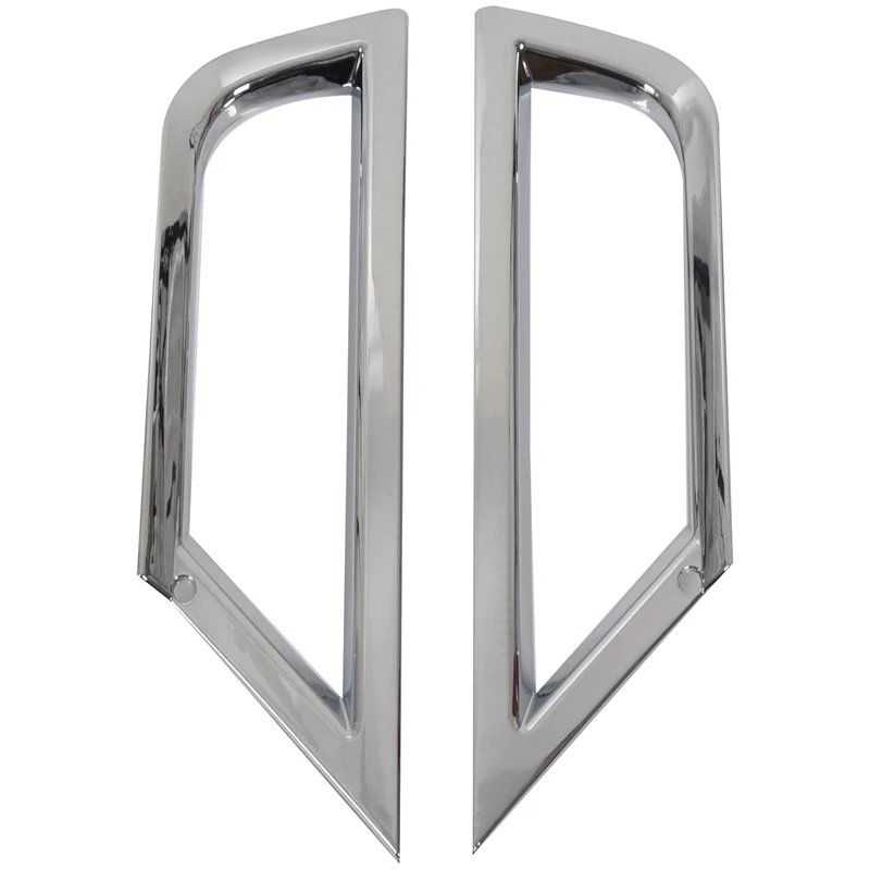 

1 Pair Car Front Fog Light Strip Frame Cover Trim for T-Roc 2017 2018 ABS Chrome Decoration Accessories