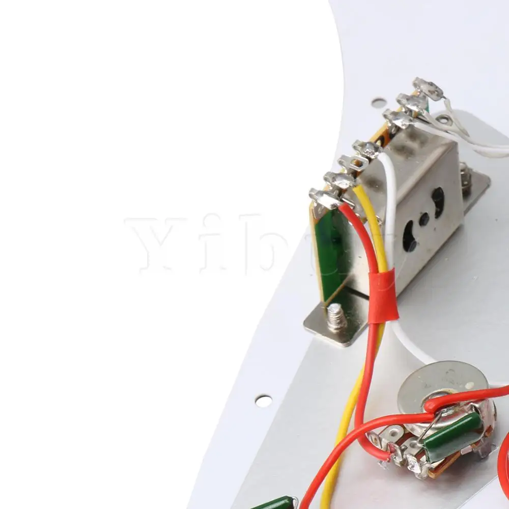 

Yibuy White Pearl Electric Guitar Protective Pickguard With Pickup Set SSS Type