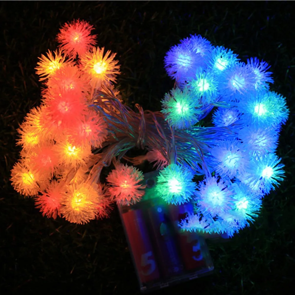 3M 20LEDS BLUE Сказочные огни креативные подвески, гирлянды, светодиодные вплетения в волосы, шар, световая гирлянда Ins, световая гирлянда для свадьбы, рождественские украшения - Цвет: 3M 20LEDS BLUE