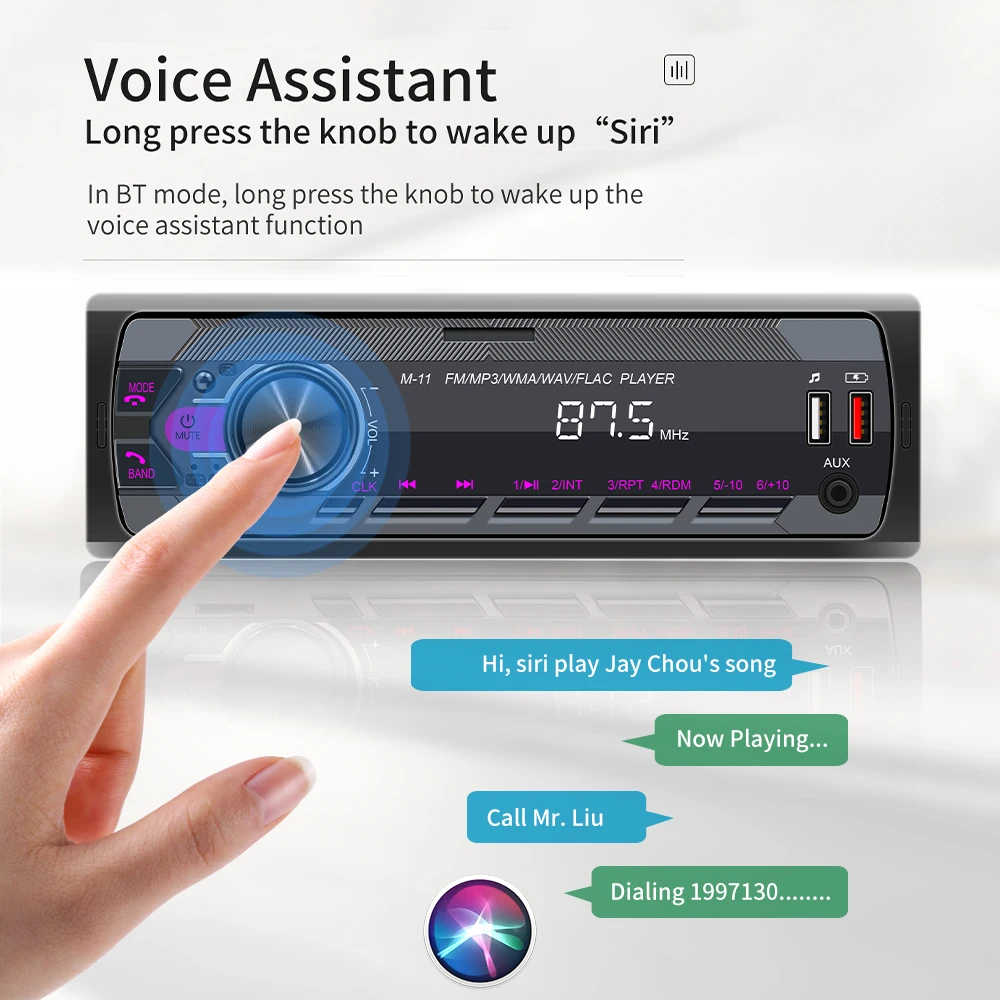 1 DIN автомобильная стереосистема M11 один Bluetooth AUX вход приборная панель FM радио