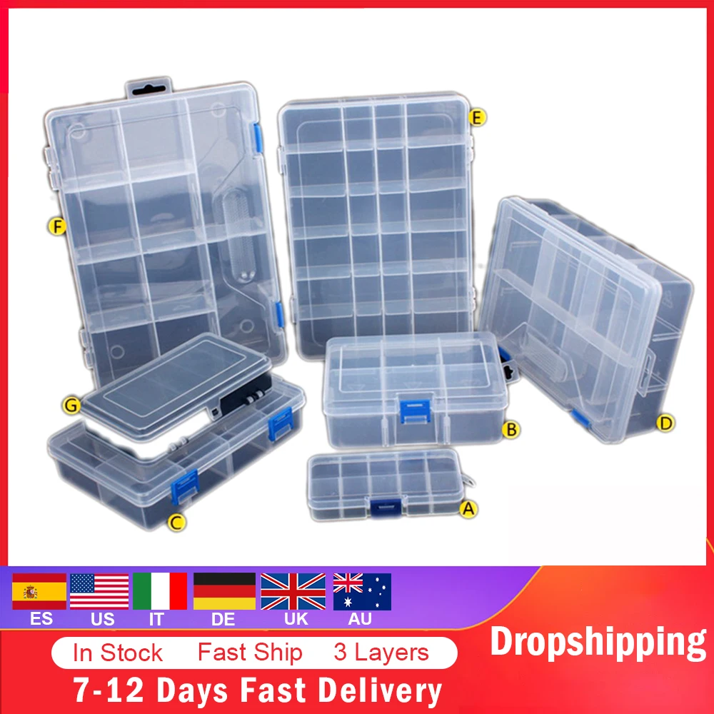 Регулируемый органайзер для хранения компонентов съемный портативный ящик