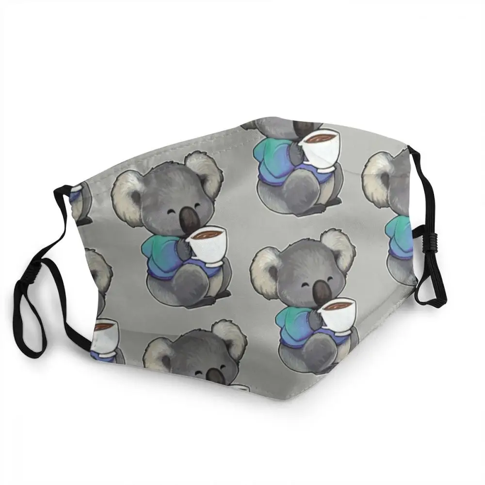 Неодноразовая маска для лица с изображением медведя Koala пыленепроницаемый