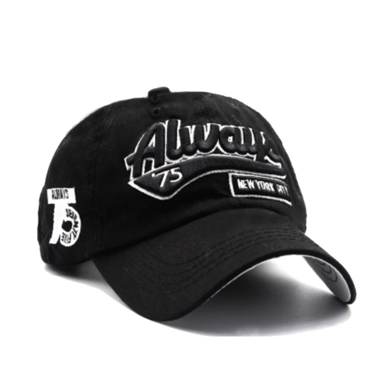 Кепка бейсболка для мужчин и женщин повседневная хлопковая с вышивкой в стиле