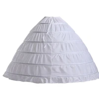 6 hoops petticoats bustle ball gown wedding dress underskirt bridal crinolines