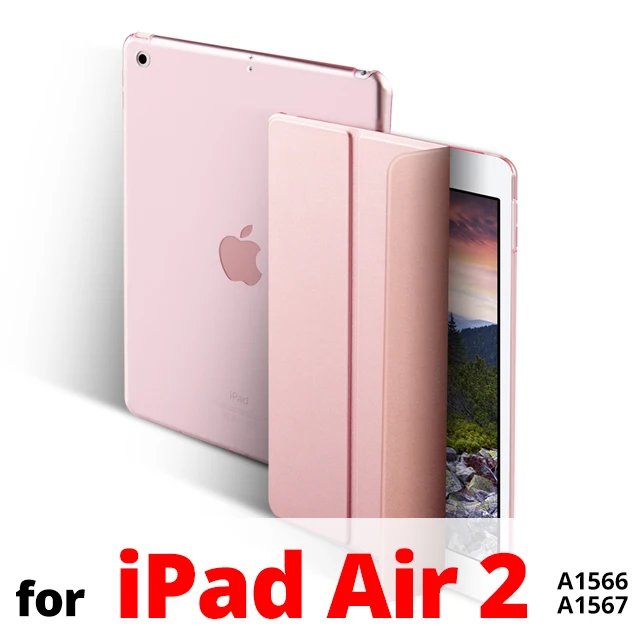 Чехол для iPad 9,7 6th 5th Generation чехол Тонкий Магнитный Флип-Стенд PU кожаный смарт-чехол для iPad Air 1 2 Funda Coque - Цвет: Rose Gold-iPad Air 2