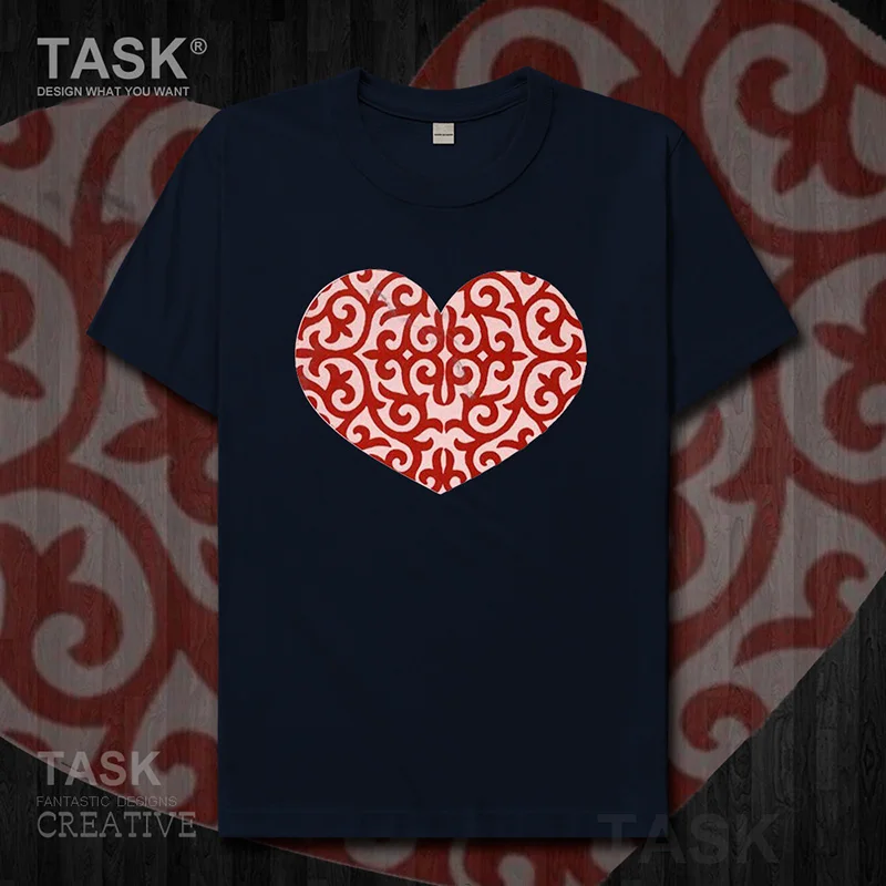 Kazakhstan KAM Kazakh short-sleeved T-shirt male KAZAKH totem Special ethnic half-sleeved clothes summer Fashion 05 | Мужская одежда