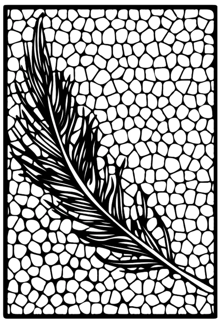 Прозрачные силиконовые штампы с перьями 11 х16 см|Штампики| |