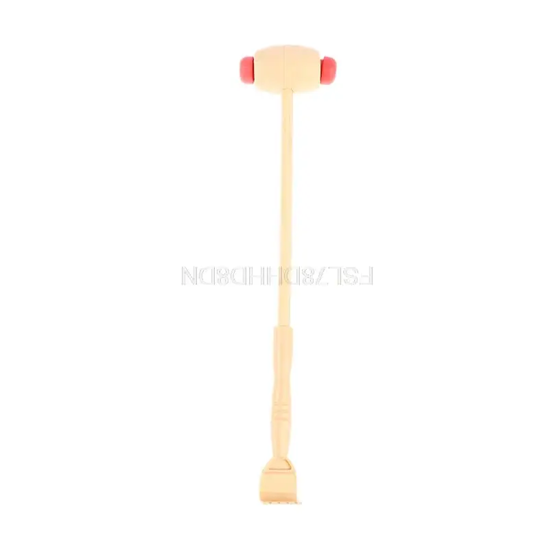 

1PC Body Massager Claw Double-head Hammer Stick Bamboo Wooden Back Scratcher