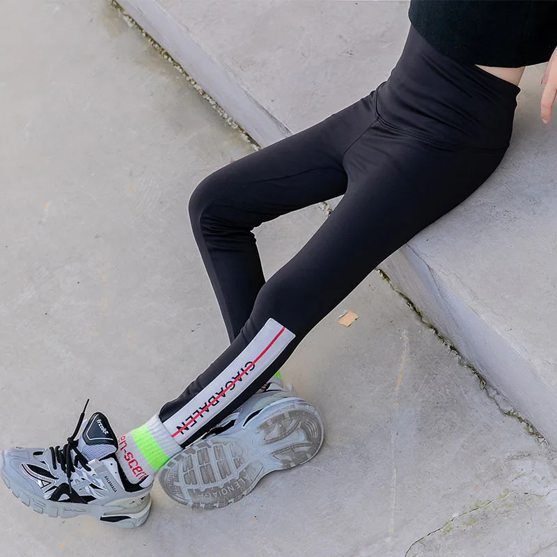 Осенние леггинсы для девочек и родителей Детские Новинка 2020 года Модная верхняя