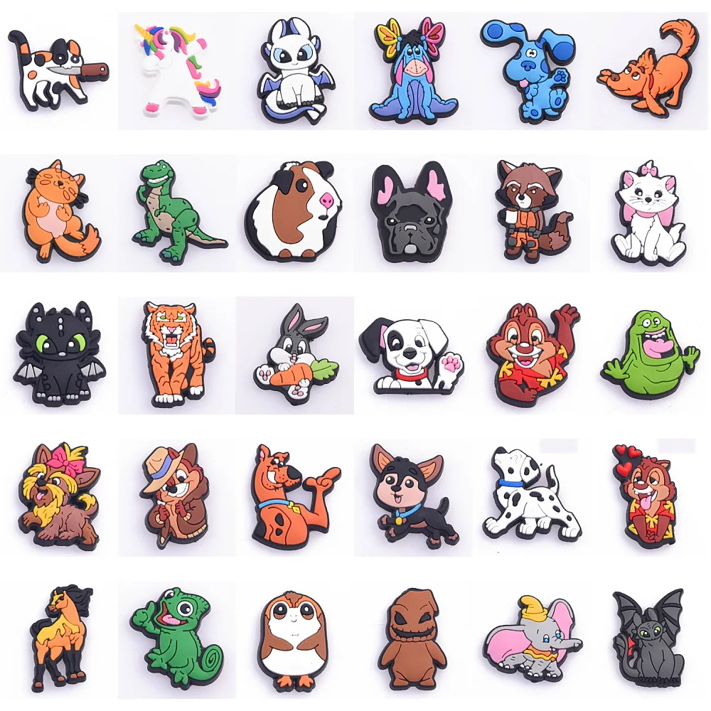 Супер милые Мультяшные животные из ПВХ обувные талисманы пряжки аксессуары для