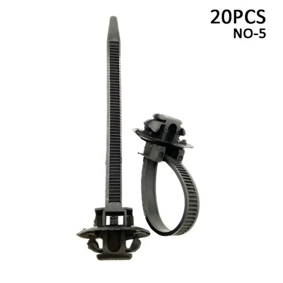 

100x Fasteners Mixed Nylon Cable Tie Bundled Automotive cable tie Durable