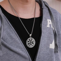 fine hand made nordic viking national style bodyguard hollow rune 316l stainless steel mens and womens accessories necklace