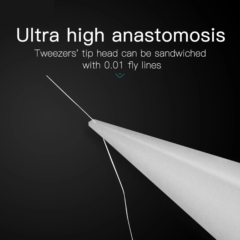 

Kaisi Anti-static Ceramic Tweezers Fly line fingerprint Tweezers for Repairs Phone copper wire repair clip jumper line 0.01mm