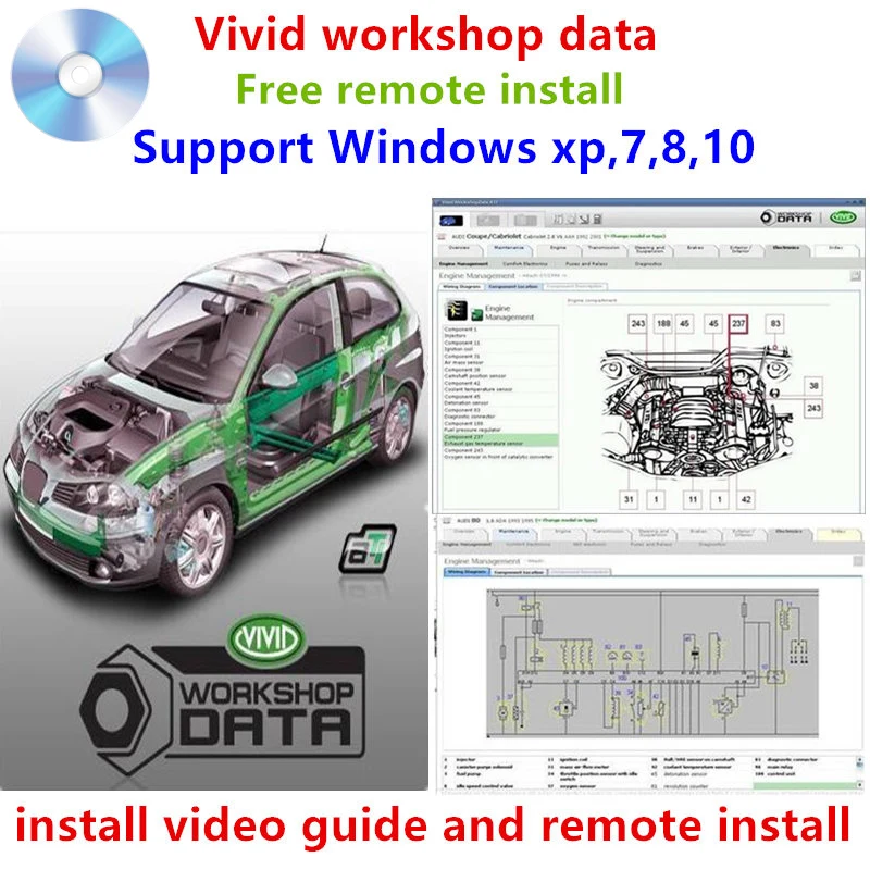 Программное обеспечение для ремонта автомобилей vivid Shop 10 2 Поддержка до 2010 года