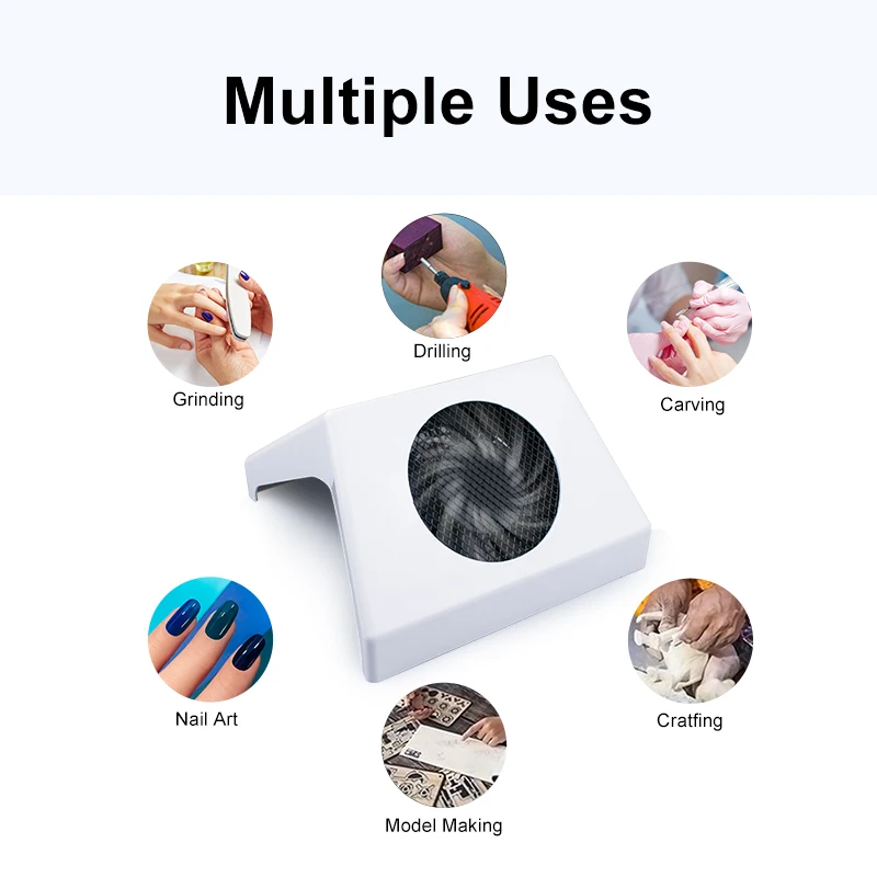 Пылесос для маникюра и педикюра 80 Вт с бесплатным пылесборником | Красота