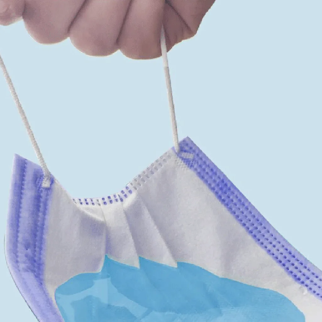 

Drop/ship 40pcs Disposable 3-Ply Masks Anti-Dust Face Mask With Elastic Earloop Kids Reusable Printed Mask mascarillas lavables