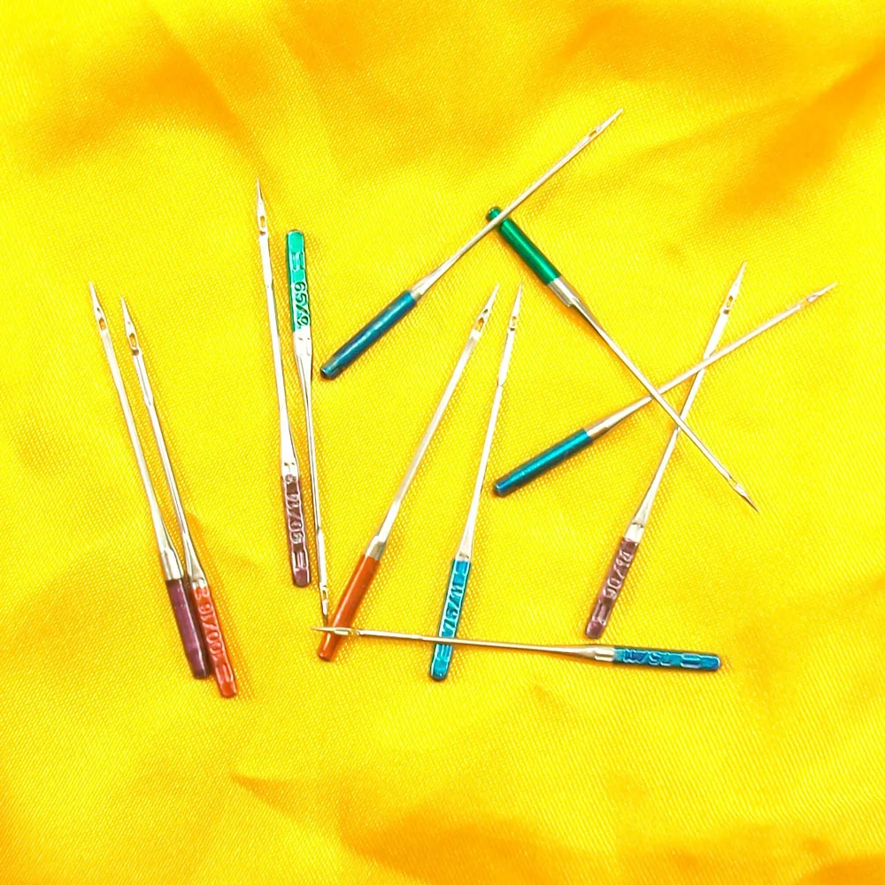 

Purple/Red/Blue/GreenTip H x1,130/705H,15x1 Sewing Needles Size for singer juki brother bernina pfaff elna janome