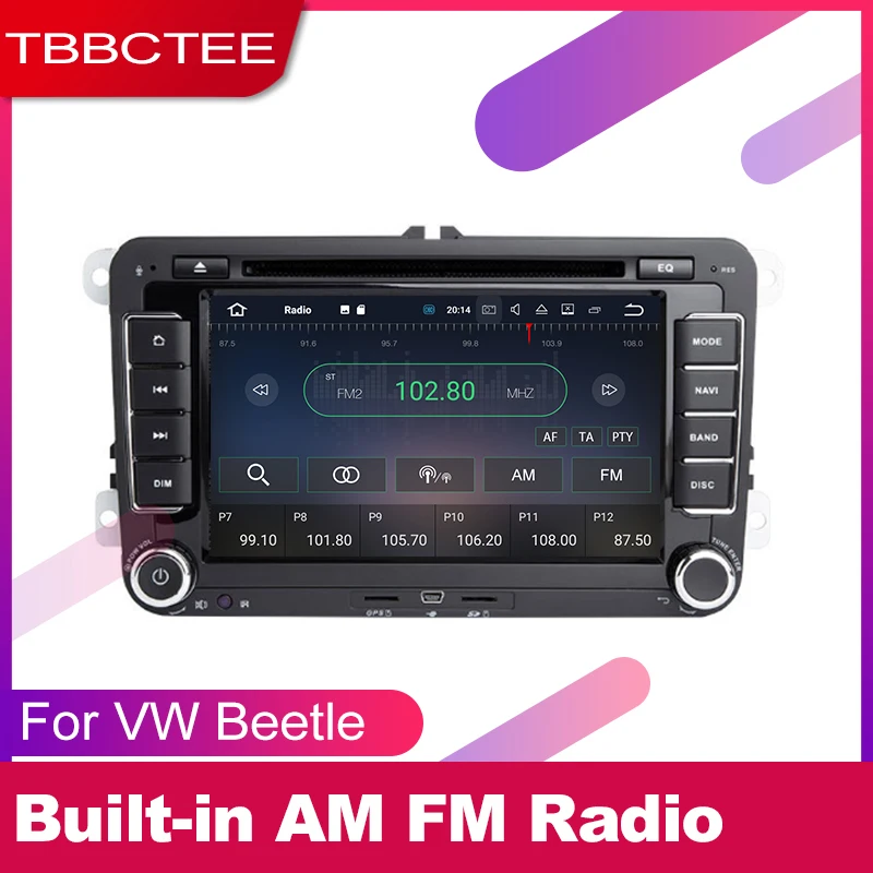 

TBBCTEE 2 DIN Auto DVD Player GPS Navi Navigation For Volkswagen VW Beetle 2011~2018 Car Android Multimedia System Screen Radio