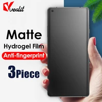 1 3pcs no fingerprint matte screen protector for oneplus 9 9r 8 8t 7t 7 6t 6 pro nord n200 n10 n100 ce hydrogel film no glass