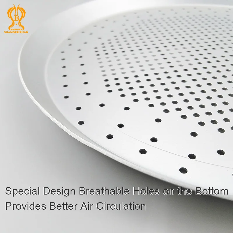 Shangpeixuan 6 5-16 дюймов алюминиевый сплав поднос для пиццы анодированный