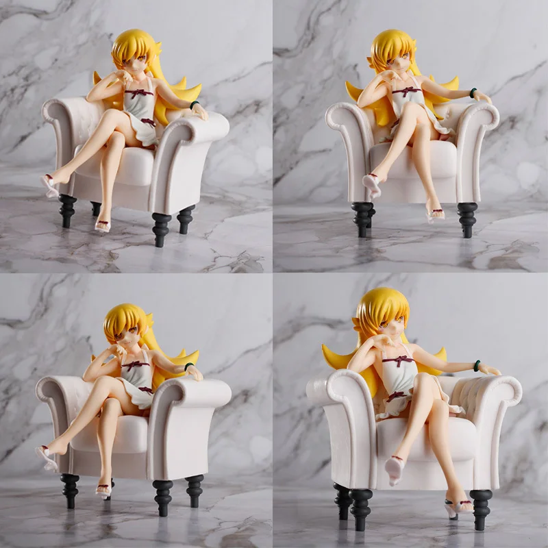 13 см Nisemonogatari Oshino Shinobu диван сексуальные девушки аниме ПВХ Фигурки игрушки Аниме