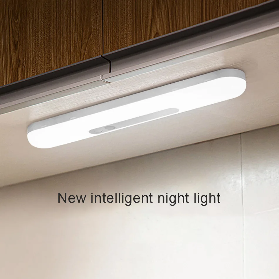 

Светодиодный светсветильник льник для шкафа, ночсветильник с пассивным ИК датчиком движения, умная лампа для шкафа, кухни, спальни, кабинета, подсветсветильник