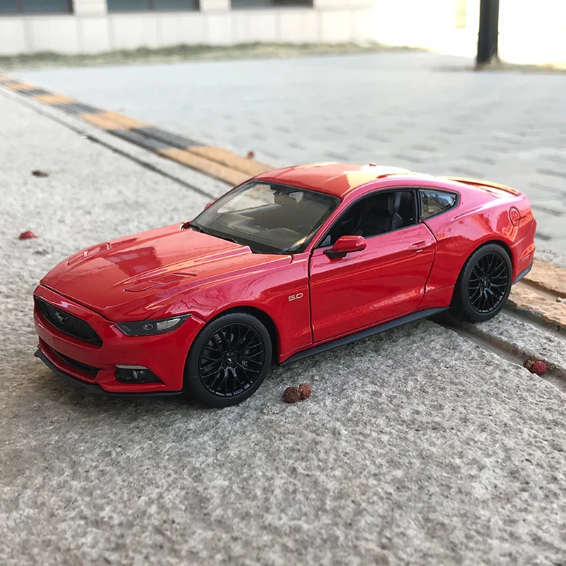 Welly 1/24 1:24 2015 Ford Mustang GT 5 0 спортивный гоночный автомобиль металлическая модель с