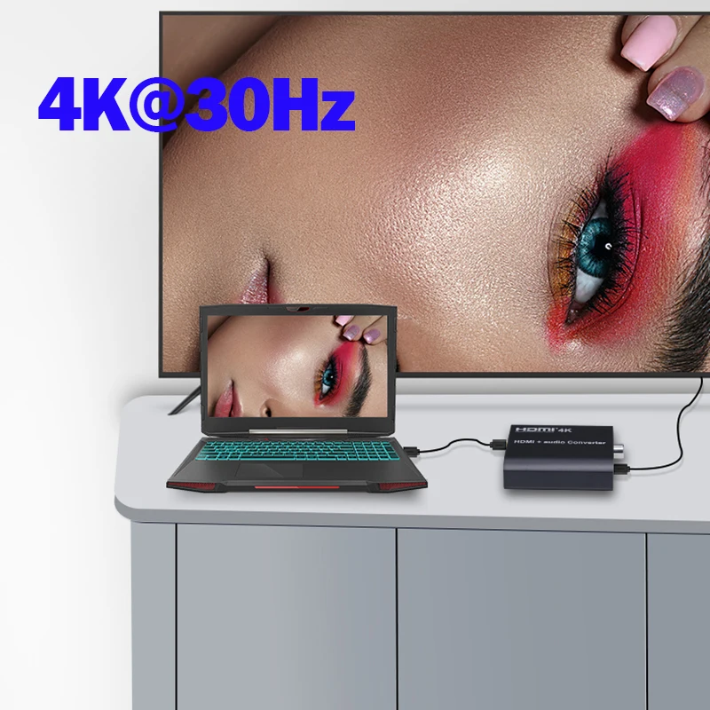 UHD 4K HDMI аудио экстрактор сплиттер в toslink Spdif коаксиальный конвертер + цифровой для