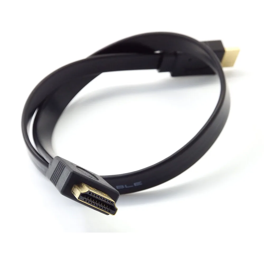 Full HD короткий HDMI штекер плоский кабель Шнур для аудио видео ТВ PS3 1000 Мбит/с |