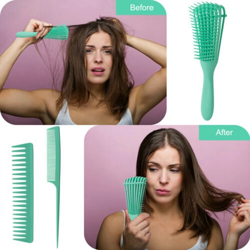 

Detangler Hair Brush Detangling Comb Wet Anti-Static Scalp Massage Styling Tools