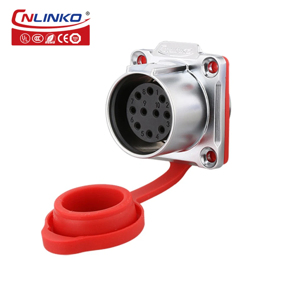 CNLINKO M24 PBT пластиковый 10 12 19 24 Pin наружный многожильный AC DC IP67 водонепроницаемый