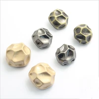 100 pcs shaped pit metal buttons for clothing high foot spot windbreaker suit button retro wind bronze paleon 18mm 23mm