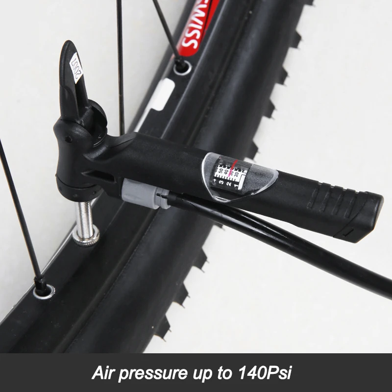 Велосипедный насос GIYO с манометром напольный 140PSI для горных