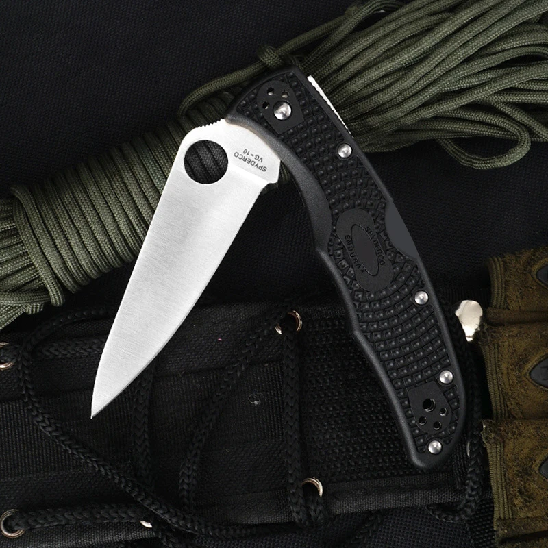 Spy C10 Outdoor Folding Knife 440C Blade Nylon Fiber Handle Tactical Camping Survival Knives Rope Cutter Pocket EDC Multi Tools |