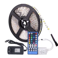 5050 rgb led strip waterproof dc 12v 5m rgbw rgbww led strips light flexible with 3a power and remote control