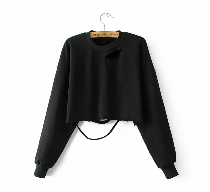 

Women Fitness Hoodie Women Short Plain Black Woman Sweatshirt Tops Hoodies Fashion Casual Cotton Lace Up Pullover Hoodie II50MS