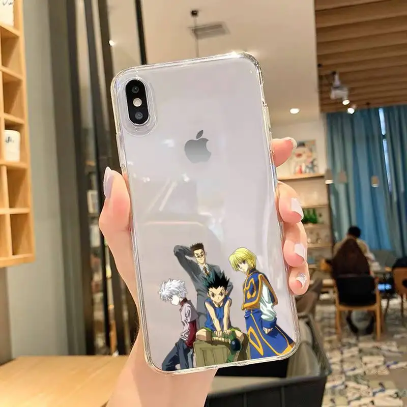 Чехол для телефона hunter x Для iPhone 11 12 Mini 13 Pro XS Max X 8 7 6s Plus 5 SE XR прозрачный чехол |