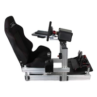 game diy direct drive motion sim racing simulator rig cockpit seat handbrake black anodized sim racing stand simulator driving
