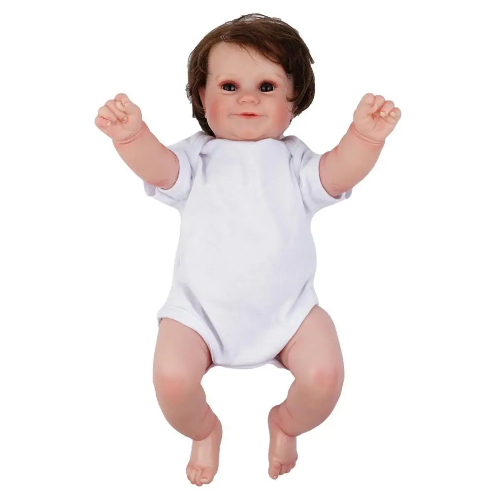 

50cm Full Body Silicone Waterproof Rebirth Dolls Handmade Veins Tone Visible Detailed 3D Realistic With Painting Skin Y6I4