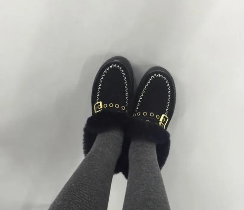 На каблуке слипоны пушистый лифт Flatform батильоны тепло Зимние снегоступы сапоги для женщин женские ботильоны обувь платформе Harajuku Muffin австралиец мода женская китайский женский короткая