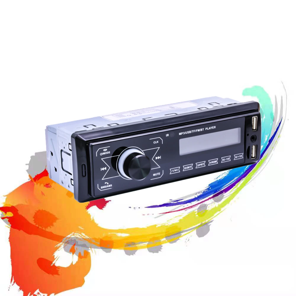 магнитола Авторадио 1 Din Bluetooth автомобильный стерео MP3 плеер 7 цветов светильник с