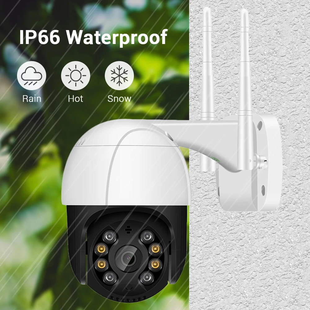 HD1080P Супер Мини панорамирование/наклон Wifi камера 4xdigital Zoom AI человеческая Onvif