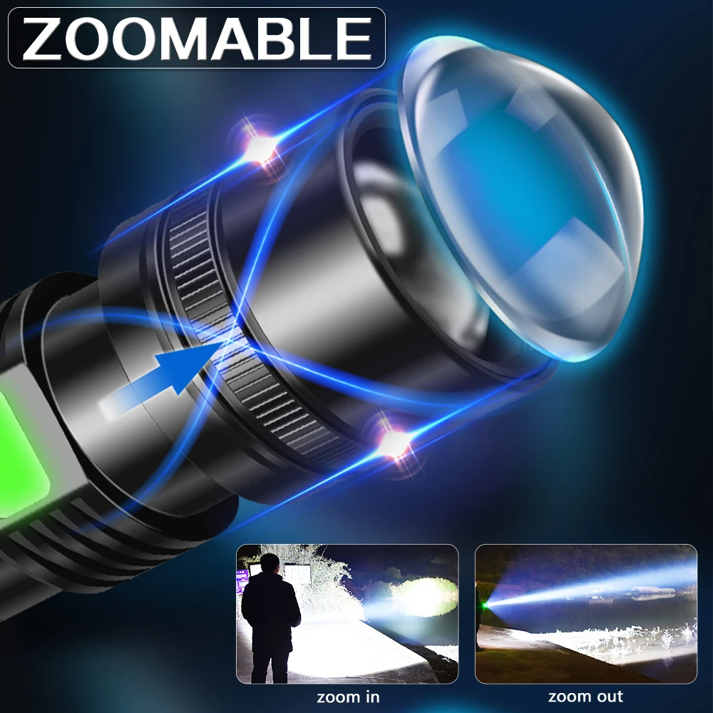 XHP50.2 светодиодный фонарь перезаряжаемый с аккумулятором 18650 26650|Фонарики и