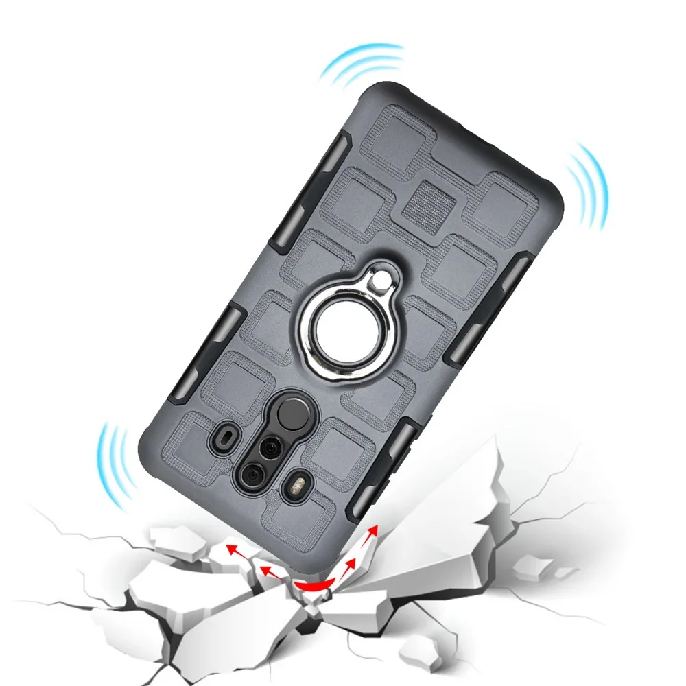 Магнитное кольцо на палец задняя крышка для huawei P20 30 Lite Honor 10 20 простой