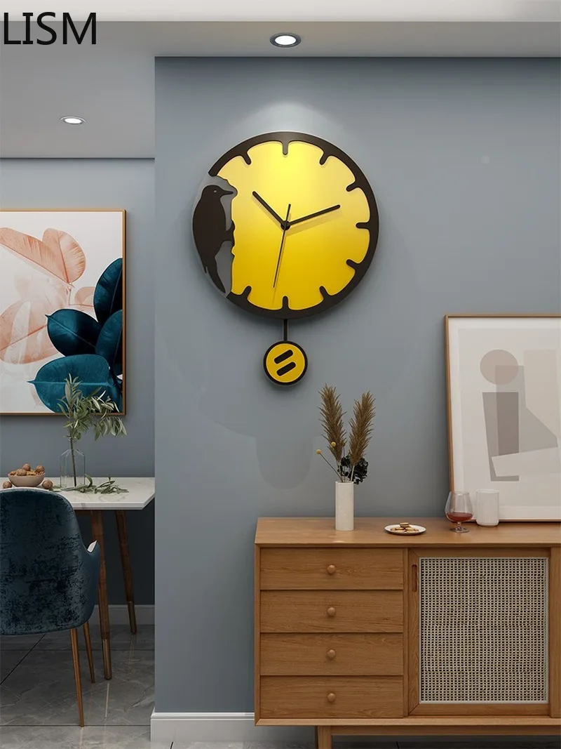 

Large Wall Clock Living Room Modern Design Fashion Personality Creative Atmosphere Home Decoration Mute Clock Horloge Mural
