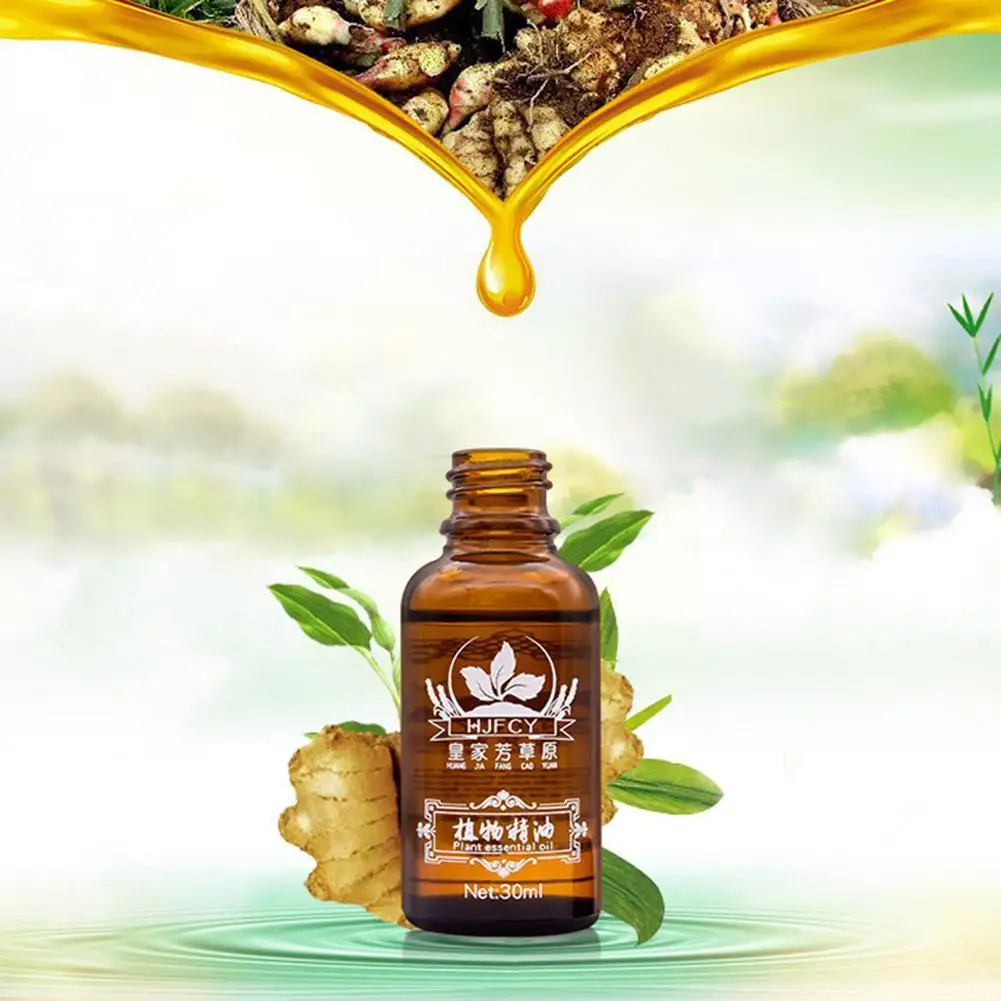 Натуральное фитотерапевтическое имбирное эфирное масло для массажа тела чистое