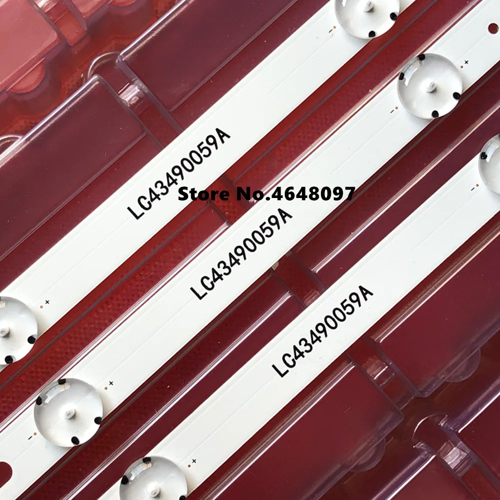 New3set = 9 шт. 7 светодиодный s 830 мм подсветка полосы для LG ТВ 43UJ634V 43LJ61_FHD_L LC43490059A LC43490058A